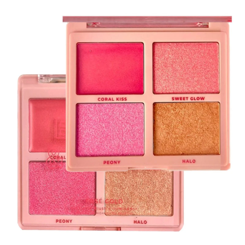 Paleta Blush & Shine - Rosé Gold - Ruby Rose