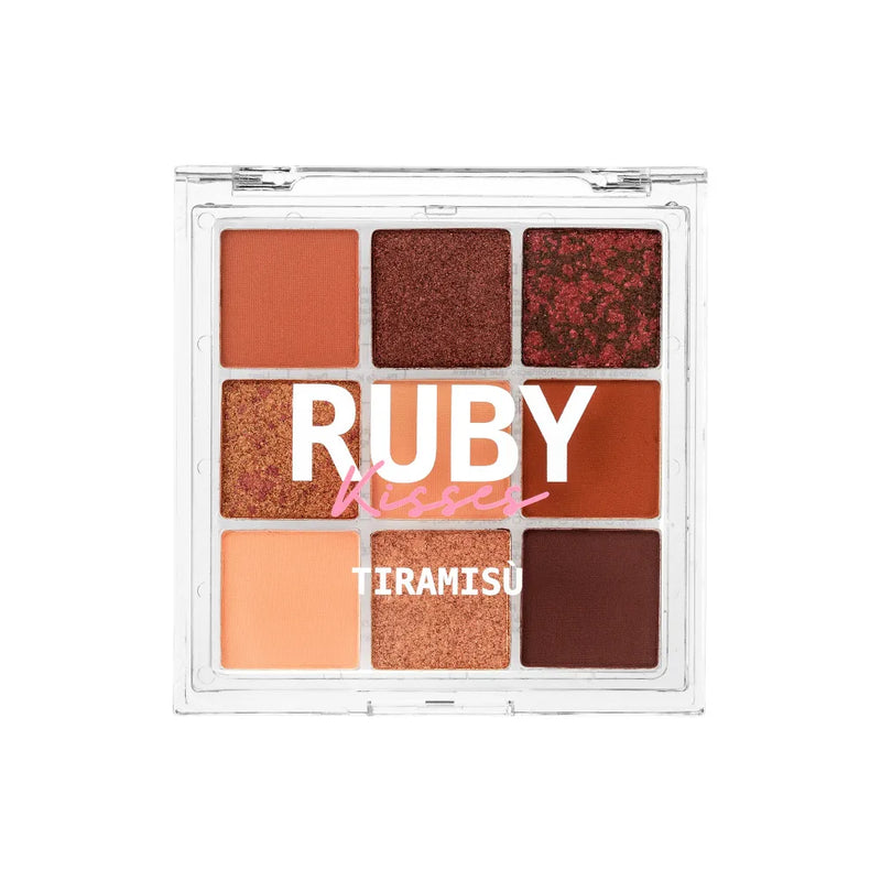 Paleta De Sombras 9 Cores - Tiramisú - Ruby Kisses