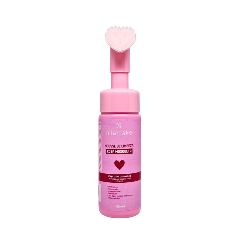 Mousse de Limpeza Coração - Rosa Mosqueta - Mia Make