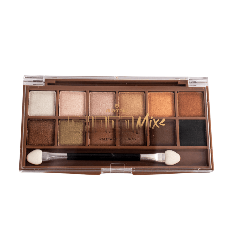 Paleta de Sombras Choco Mix - Chocolate Ao Leite - Mia Make