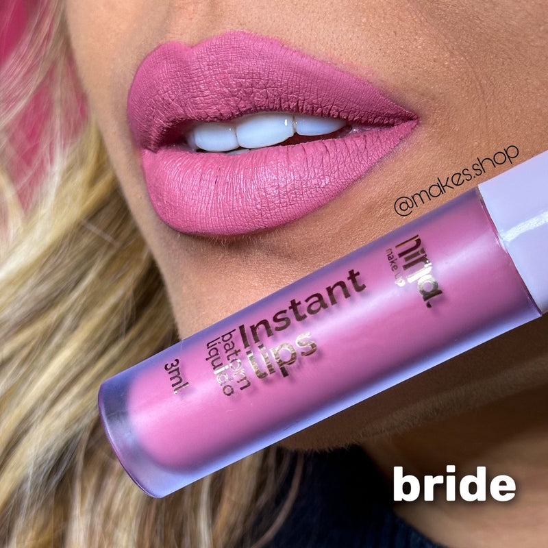 Batom Líquido Instant Lip - Bride - Nina Makeup