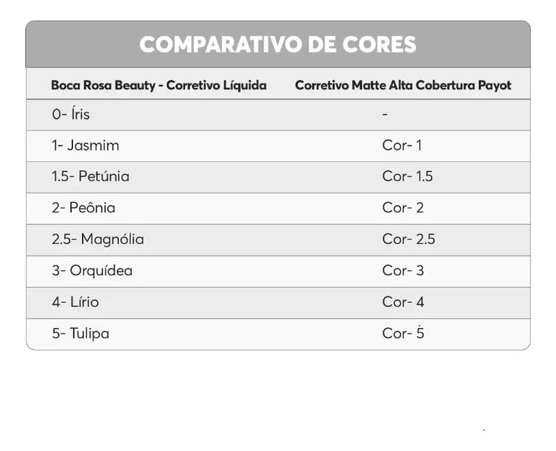 Corretivo Matte Alta Cobertura - Payot