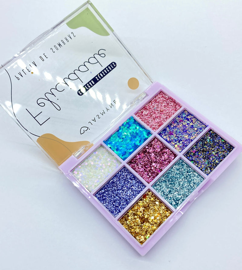 Paleta de Sombras com Glitter Felicidade - Cor B